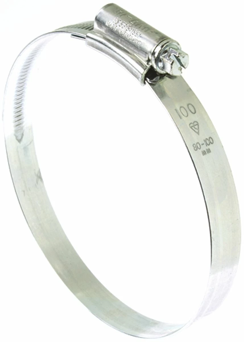 HI-GRIP Stahl Schlauchschelle Schneckengewinde, Mit Sechskantschraube, Ø 80 → 100mm X 13mm 4 HI-GRIP Stahl Schlauchschelle Schneckengewinde, Mit Sechskantschraube, Ø 80 → 100mm X 13mm - Image 2