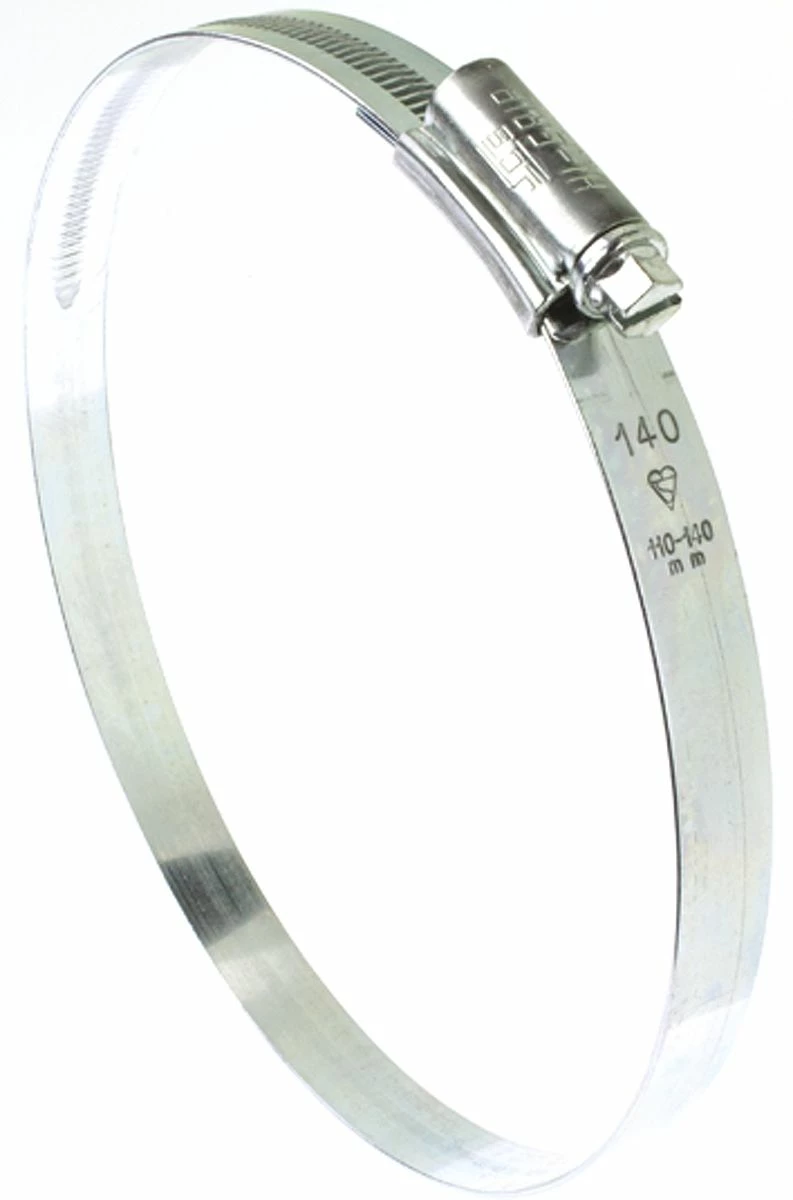 HI-GRIP Stahl Schlauchschelle Schneckengewinde, Mit Sechskantschraube, Ø 110 → 140mm X 13mm 4 HI-GRIP Stahl Schlauchschelle Schneckengewinde, Mit Sechskantschraube, Ø 110 → 140mm X 13mm – Bild 2