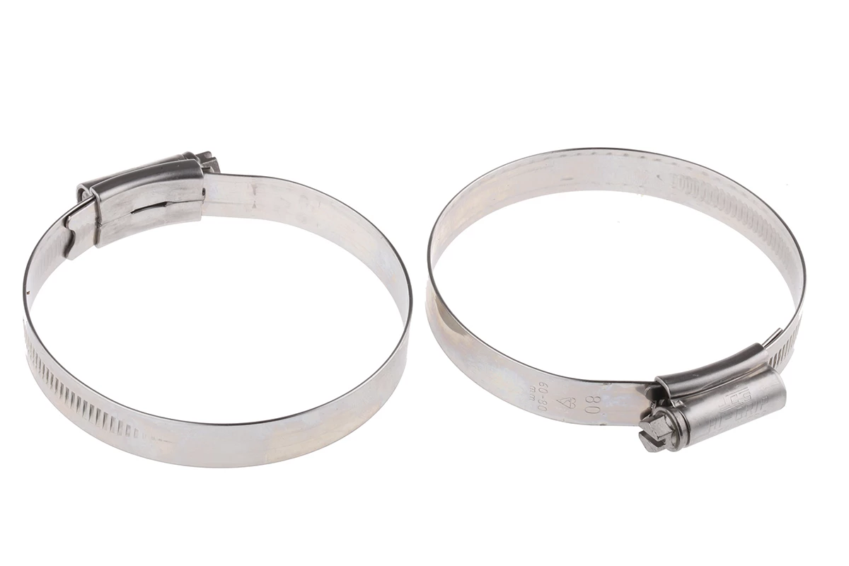 HI-GRIP Edelstahl Schlauchschelle A2 304 Schneckengewinde, Mit Sechskantschraube, Ø 60 → 80mm X 13mm 3 HI-GRIP Edelstahl Schlauchschelle A2 304 Schneckengewinde, Mit Sechskantschraube, Ø 60 → 80mm X 13mm