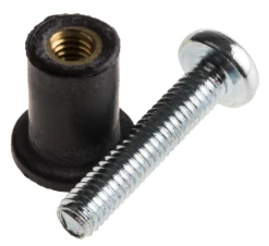 RawlPlug Dübel L. 12.6mm D. 8mm Gummi, Stahl Schwarz