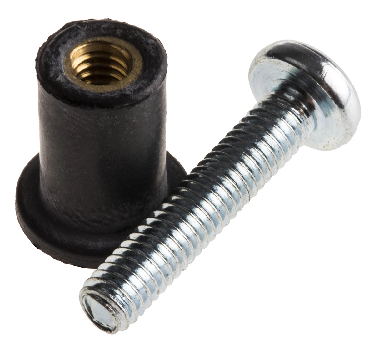 RawlPlug Dübel L. 12.6mm D. 8mm Gummi, Stahl Schwarz 3 RawlPlug Dübel L. 12.6mm D. 8mm Gummi, Stahl Schwarz