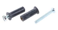 RawlPlug Dübel L. 24mm D. 8mm Gummi, Stahl Schwarz