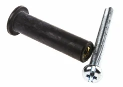 RawlPlug Dübel L. 39.8mm D. 10mm Gummi, Stahl Schwarz