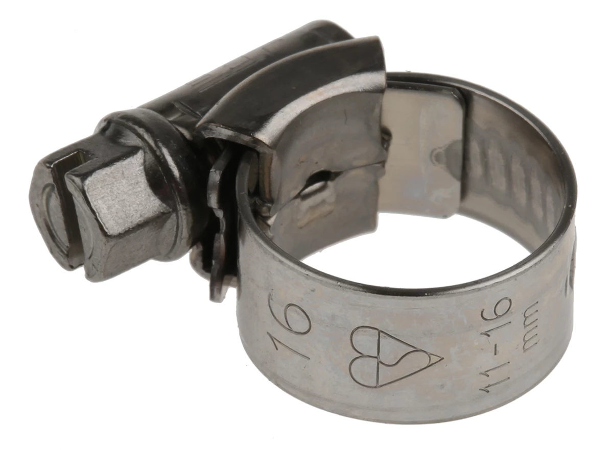 HI-GRIP Edelstahl Schlauchschelle A2 304 Schneckengewinde, Mit Sechskantschraube, Ø 11 → 16mm X 9mm 4 HI-GRIP Edelstahl Schlauchschelle A2 304 Schneckengewinde, Mit Sechskantschraube, Ø 11 → 16mm X 9mm – Bild 2