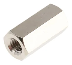 Essentra Abstandshalter: M4 X M4, Länge 15mm, Messing, Innen/Innen, Sechskant M4 M4, 7mm