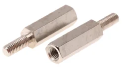 Essentra Abstandshalter: M3 X M3, Länge 15mm, Messing, Außen/Innen, Sechskant M3 M3, 5mm 10mm