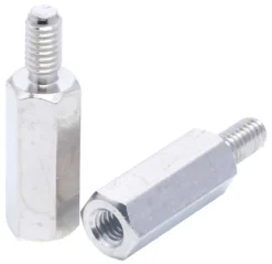 Essentra Abstandshalter: M4 X M4, Länge 18mm, Messing, Außen/Innen, Sechskant M4 M4, 7mm 10mm