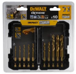 DeWALT Titan Spiralbohrer Satz 3mm → 12mm, 10-teilig Für Verschiedene Materialien -RS Verkäufe F1138629 04