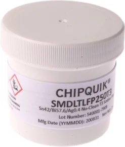 CHIPQUIK SMD LTLF Lötpaste Bleifrei, Dose 250g