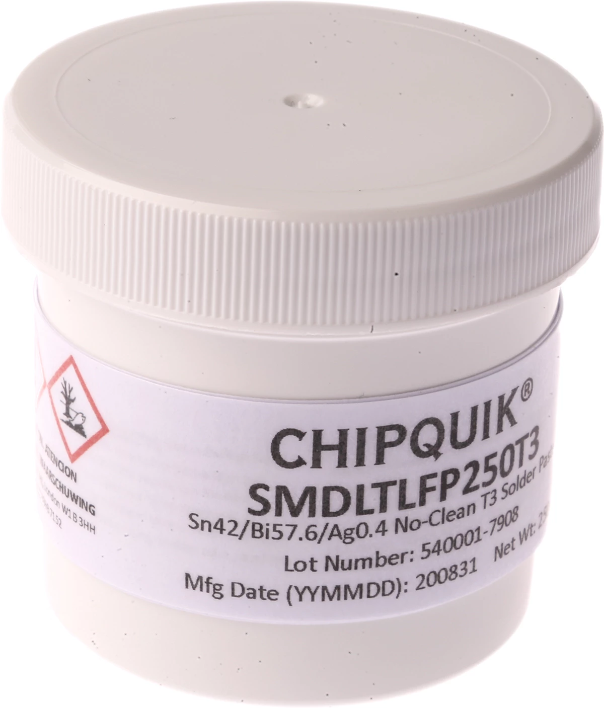 CHIPQUIK SMD LTLF Lötpaste Bleifrei, Dose 250g 3 CHIPQUIK SMD LTLF Lötpaste Bleifrei, Dose 250g