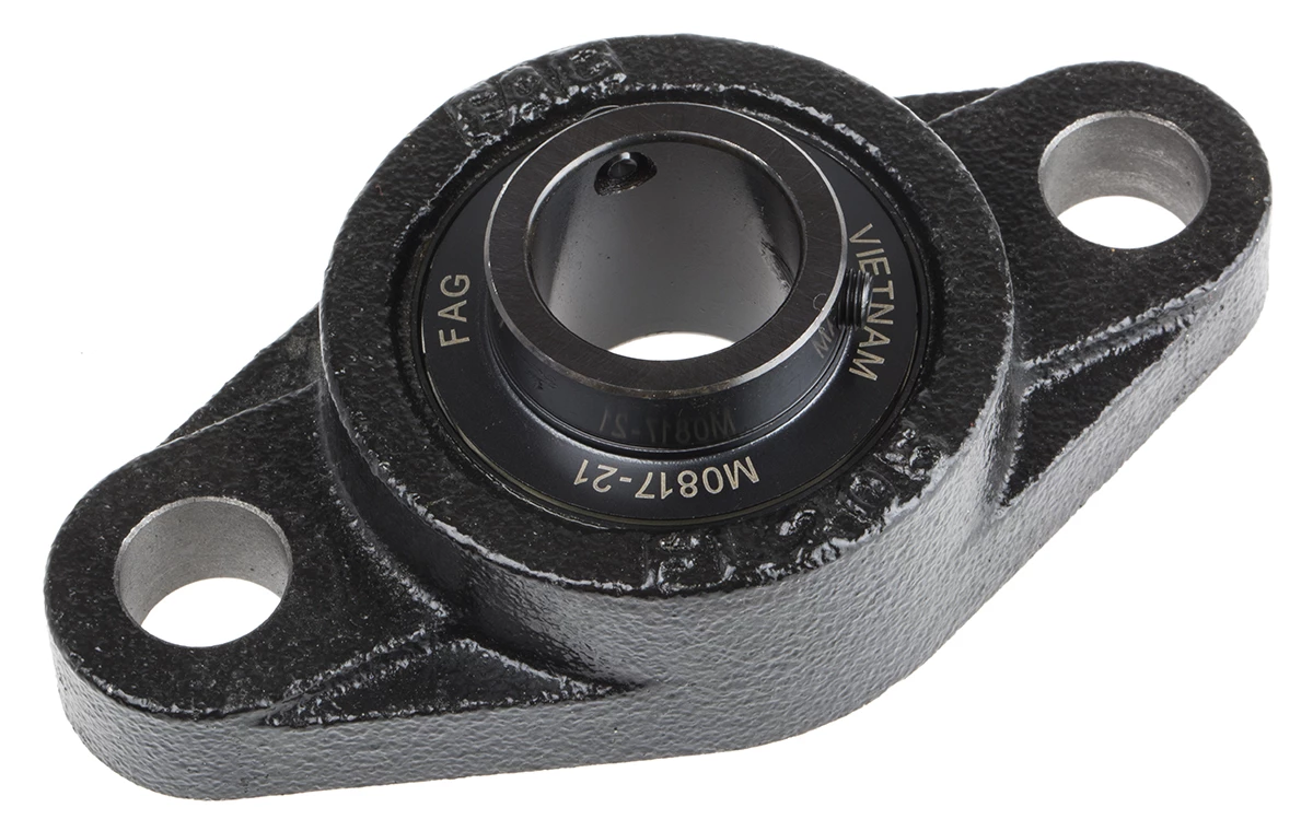 FAG 2-Loch Lagereinheit Aus Gusseisen, Innen-Ø 25mm, 130mm X 68mm 3 FAG 2-Loch Lagereinheit Aus Gusseisen, Innen-Ø 25mm, 130mm X 68mm