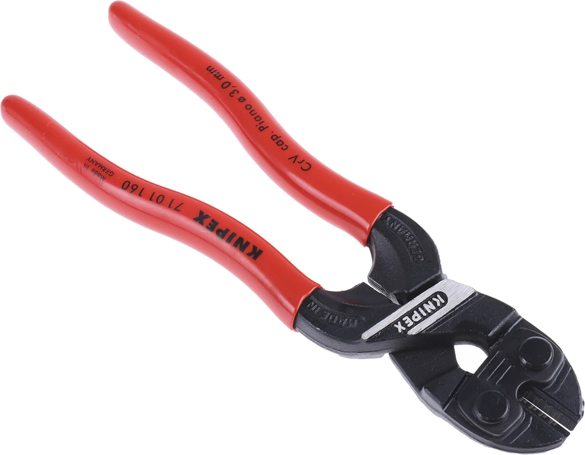 Knipex Kompakter Bolzenschneider, Hochlegierter CrV-Stahl 160 Mm, Schneidkraft → 5,3 Mm 4 Knipex Kompakter Bolzenschneider, Hochlegierter CrV-Stahl 160 Mm, Schneidkraft → 5,3 Mm – Bild 2