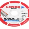 Lenox Aluminiumoxid Trennscheibe Ø 115mm / Stärke 1.3mm, Korngröße P80 -RS Verkäufe F1808431 01