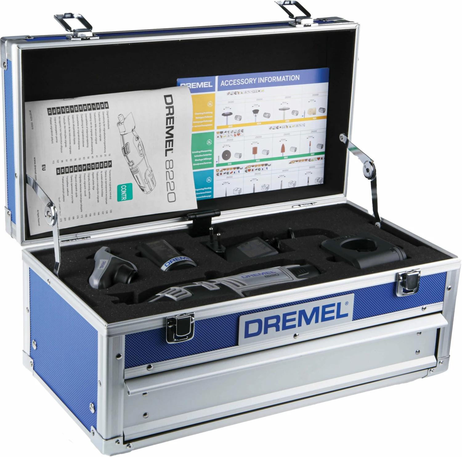 Dremel 8200 Akku Multifunktionswerkzeug Rotationswerkzeug 5000 → 33000U/min 3 Dremel 8200 Akku Multifunktionswerkzeug Rotationswerkzeug 5000 → 33000U/min