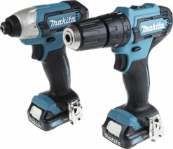 Makita Li-Ion Akku Akku-Werkzeugset Bürstenmotor 2Ah , UK-Netzstecker