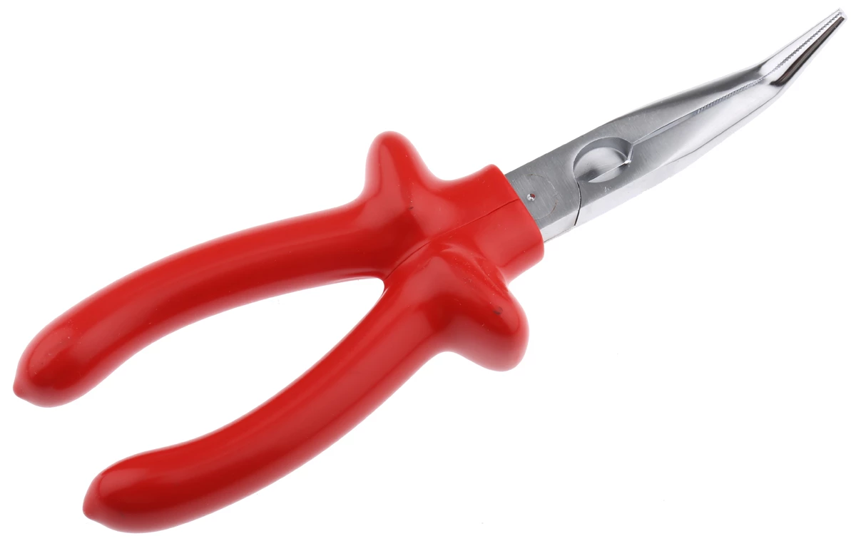 Knipex Spitzzange / Backen 73mm, Gebogen Schneidkraft → Harter Draht: 2,2 Mm, Mittelharter Draht: 3,2 Mm 200 Mm VDE 4 Knipex Spitzzange / Backen 73mm, Gebogen Schneidkraft → Harter Draht: 2,2 Mm, Mittelharter Draht: 3,2 Mm 200 Mm VDE – Bild 2