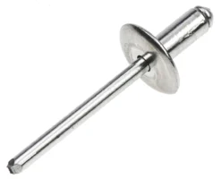 POP Blind Niet, Ø 4.8mm X 11mm, Silber, Aluminium, 5mm Aus Stahl, Min. 4.8mm, Max. 6.4mm