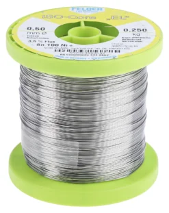Felder Löttechnik ISO-Core EL Sn100Ni+ Lötzinn Bleifrei 99.3%Sn 0%Pb 0.7%Cu, 227°C, Ø 0.5mm / 250g -RS Verkäufe F6246662 03