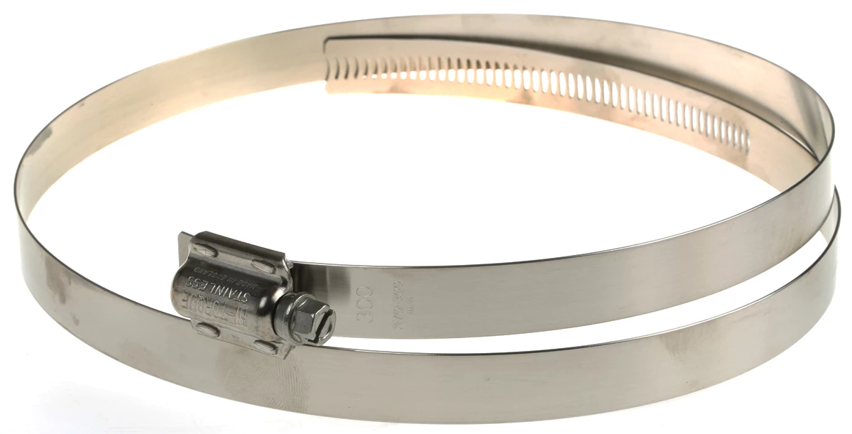 HI-TORQUE Edelstahl Schlauchschelle A2 304 Schneckengewinde, Mit Sechskantschraube, Ø 270 → 300mm X 16mm 3 HI-TORQUE Edelstahl Schlauchschelle A2 304 Schneckengewinde, Mit Sechskantschraube, Ø 270 → 300mm X 16mm