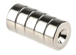 Eclipse Neodym Magnet, Ring, 19mm, 8.01kg Bohrung X 7.6mm M4, L. 4.5mm