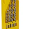 DeWALT Wolframcarbid Spiralbohrer Satz 4mm → 10mm, 5-teilig Für Mauerwerk 1 DeWALT Wolframcarbid Spiralbohrer Satz 4mm → 10mm, 5-teilig Für Mauerwerk -RS Verkäufe F8883660 01
