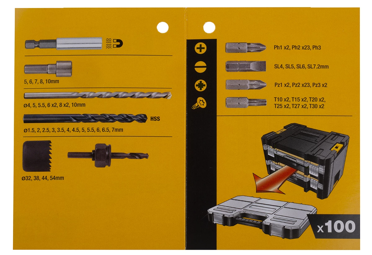 DeWALT HSS Spiralbohrer Satz 1.5 → 10mm, 100-teilig Für Für Verschiedene Materialien 6 DeWALT HSS Spiralbohrer Satz 1.5 → 10mm, 100-teilig Für Für Verschiedene Materialien – Bild 4