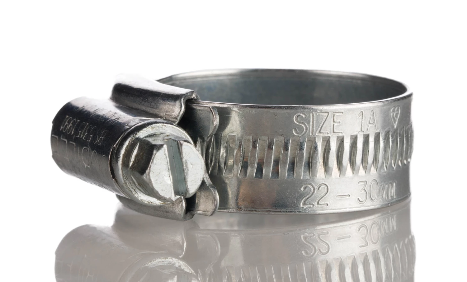 Jubilee Verzinkter Weichstahl Schlauchschelle Schneckengewinde, Mit Sechskantschraube, Ø 22 → 30mm X 13mm 4 Jubilee Verzinkter Weichstahl Schlauchschelle Schneckengewinde, Mit Sechskantschraube, Ø 22 → 30mm X 13mm - Image 2