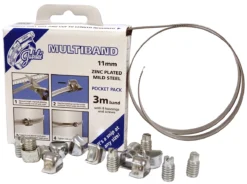 Jubilee Weichstahl Schlauchschellen-Banderolen Schneckengewinde, 9 Stück