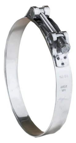 Jubilee Edelstahl Schlauchschelle A4 316 Bolzenschraube, Mit Verschlusskopfschraube, Ø 162 → 174mm X 25mm