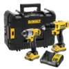DeWALT XR Li-Ion Twin Kit Li-Ion Akku Akku-Werkzeugset Bürstenmotor 2Ah , UK-Netzstecker -RS Verkäufe R1717059 01