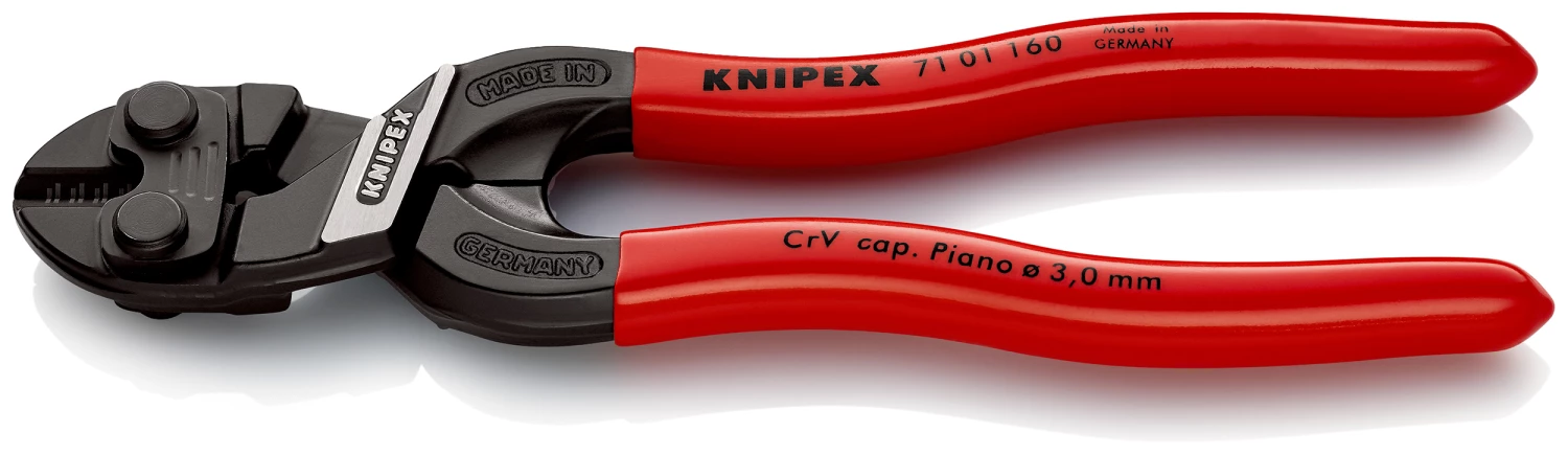 Knipex Kompakter Bolzenschneider, Hochlegierter CrV-Stahl 160 Mm, Schneidkraft → 5,3 Mm 3 Knipex Kompakter Bolzenschneider, Hochlegierter CrV-Stahl 160 Mm, Schneidkraft → 5,3 Mm