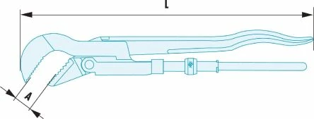 Facom Wasserpumpenzange / Backen 50mm, Gebogen, Funkenfrei 535 Mm 4 Facom Wasserpumpenzange / Backen 50mm, Gebogen, Funkenfrei 535 Mm – Bild 2