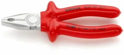 Knipex Kombizange, Gebogen Schneidkraft → Kupferkabel: 12 Mm Hartdraht: 2,2 Mm Mittelharter Draht: 3,4 Mm 180 Mm VDE