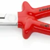 Knipex Spitzzange / Backen 73mm, Gebogen Schneidkraft → Harter Draht: 2,2 Mm, Mittelharter Draht: 3,2 Mm 200 Mm VDE