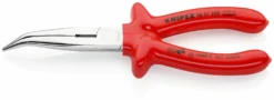 Knipex Spitzzange / Backen 73mm, Gebogen Schneidkraft → Harter Draht: 2,2 Mm, Mittelharter Draht: 3,2 Mm 200 Mm VDE