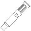 Weller 60 01 52 Ersatz-Heißluftdüse 4.7mm, Für WP60 Lötkolben -RS Verkäufe R4316236 01
