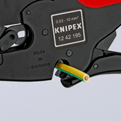 Knipex 12 42 195 Automatischer Abisolierer MultiStrip 10, Einadrig / Mehradrig 0.03 → 10mm², 195 Mm 8 Knipex 12 42 195 Automatischer Abisolierer MultiStrip 10, Einadrig / Mehradrig 0.03 → 10mm², 195 Mm -RS Verkäufe R4920532 03