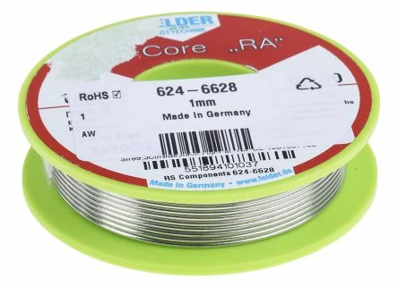 Felder Löttechnik ISO-Core RA Lötzinn Bleifrei 99.3%Sn 0%Pb 0.7%Cu, 227°C, Ø 1mm / 100g 3 Felder Löttechnik ISO-Core RA Lötzinn Bleifrei 99.3%Sn 0%Pb 0.7%Cu, 227°C, Ø 1mm / 100g
