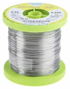 Felder Löttechnik ISO-Core EL Sn100Ni+ Lötzinn Bleifrei 99.3%Sn 0%Pb 0.7%Cu, 227°C, Ø 0.5mm / 250g