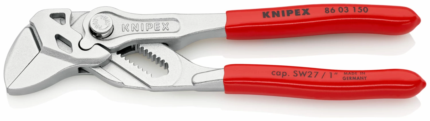 Knipex 86 03 Zangenschlüssel / Backen 27mm 150 Mm 3 Knipex 86 03 Zangenschlüssel / Backen 27mm 150 Mm