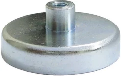 Eclipse Topf Magnet, Gewindebohrung M6, Ø 50mm X 10mm M6, Zugkraft 22kg Ferrit