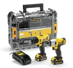 DeWALT DCK211D2T-GB Li-Ion Akku Elektrowerkzeugsatz, Bohrschrauber Bürstenlos 1.5Ah , UK-Netzstecker