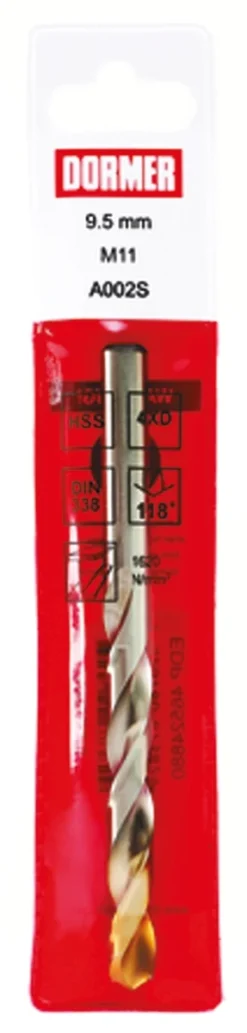 Dormer A002S HSS TiN Spiralbohrer 10.5mm X 133 Mm