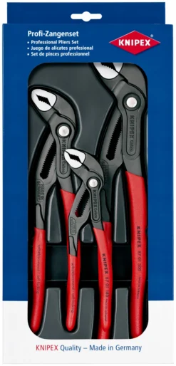 Knipex Cobra® Wasserpumpenzangen-Set 3 Stk. 180 → 300 Mm