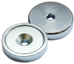 Eclipse Neodym Magnet, Flacher Topf, 32mm, 31kg Schraube M5 X 7mm M5, L. 7mm