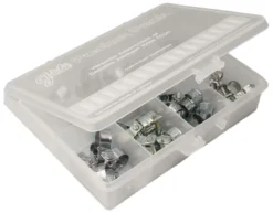 Jubilee Edelstahl 304 Schlauchschellen Sortiment Mini-Kraftstoff-Schelle, Schraube-und-Mutter-Schelle, Innen-Ø 14