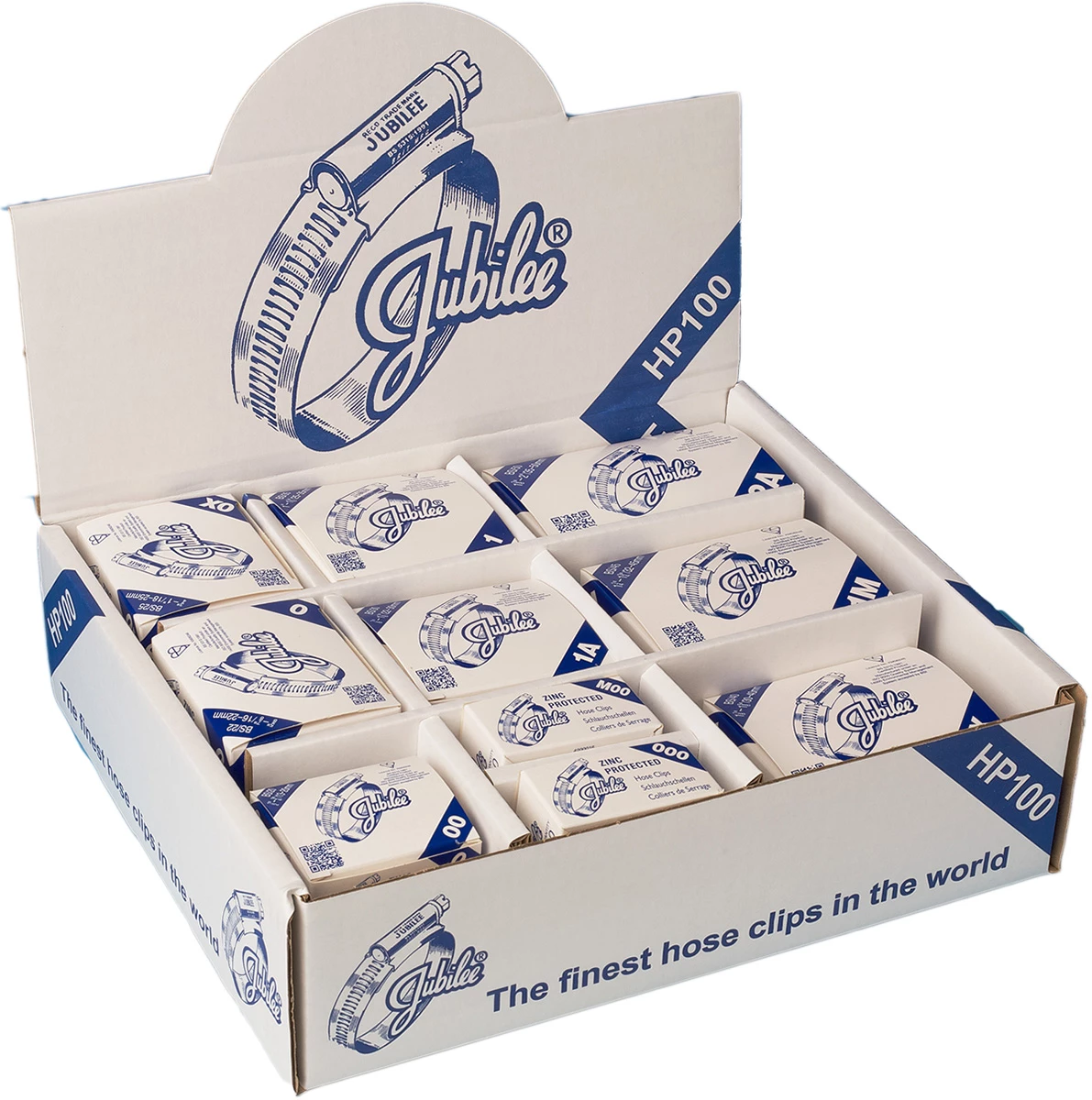 Jubilee Verzinkter Weichstahl Schlauchschellen Sortiment Schneckengewinde, Innen-Ø 35 → 50mm, Min. 9.5 → 3 Jubilee Verzinkter Weichstahl Schlauchschellen Sortiment Schneckengewinde, Innen-Ø 35 → 50mm, Min. 9.5 →