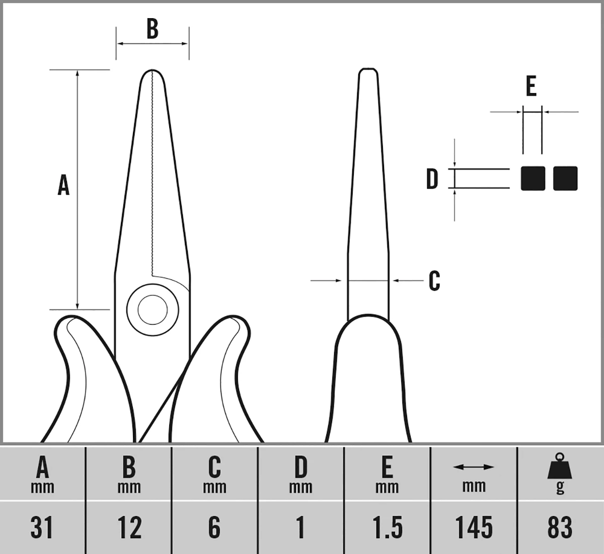 CK Rundzangen / Backen 31mm 145 Mm 4 CK Rundzangen / Backen 31mm 145 Mm - Image 2