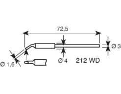 Ersa Lötspitze 1,6 Mm Angefast Serie 212 Für Mikrowerkzeug