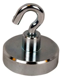 Eclipse Neodym Magnet, Flacher Topf, 20mm, 14kg Haken X 6mm M4, L. 22mm
